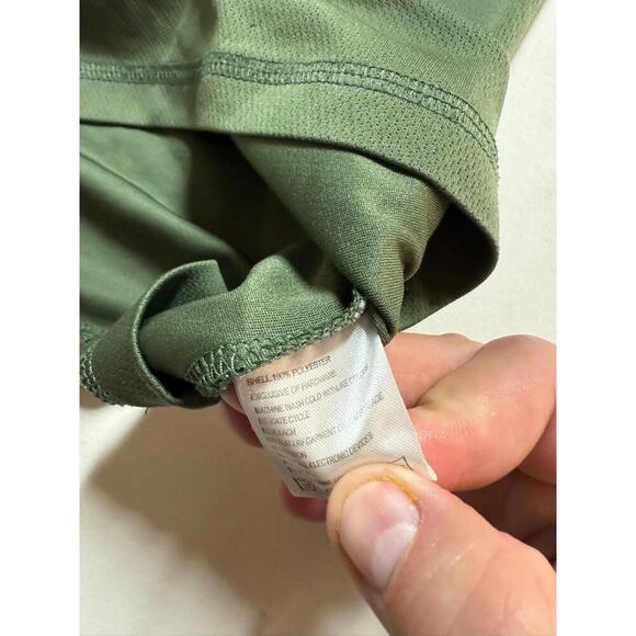 SCOTTeVEST 1/4 Zip Pullover TEC Long Sleeve Shirt Green Large Stretch Pocket - Picture 3 of 6